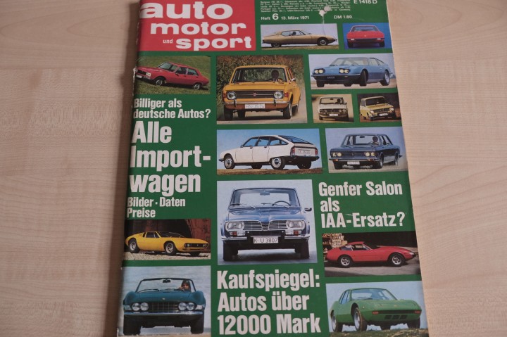 Deckblatt Auto Motor und Sport (06/1971)